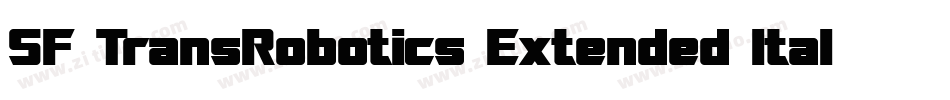 SF TransRobotics Extended Italic字体转换